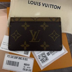 Louis Vuitton Card Holder Reverse Monogram